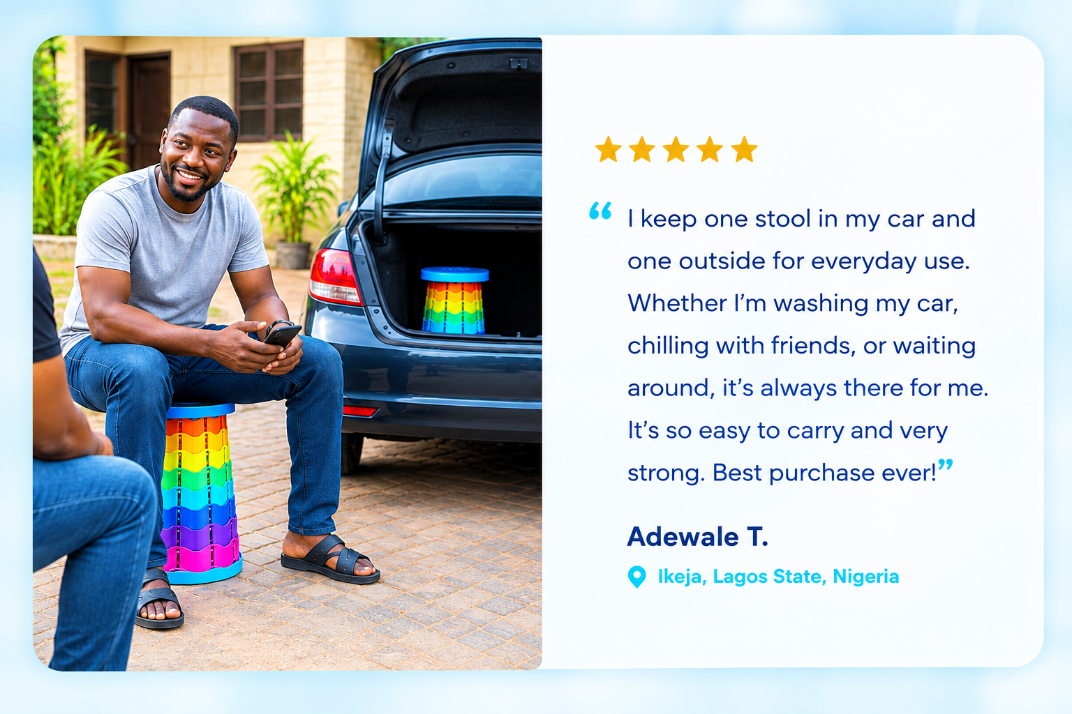 Customer testimonial